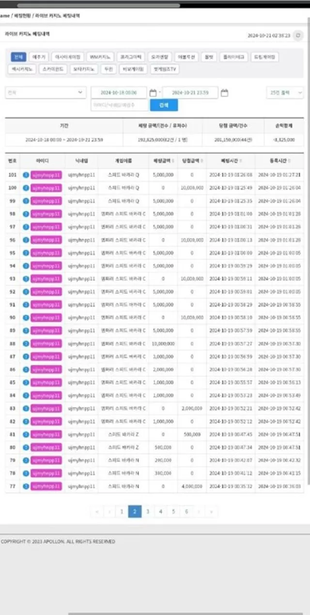 아폴론 먹튀사이트 확정