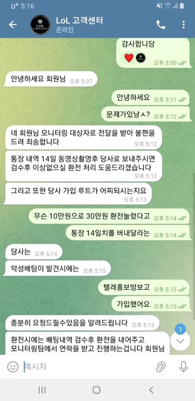 롤카지노 먹튀사이트 확정