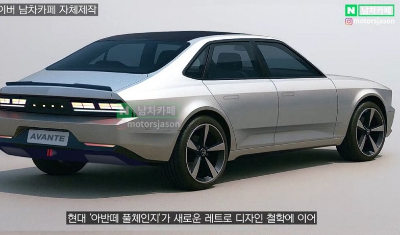 현대 자동차 아반떼 신형 풀체인지 유출 샷 ...