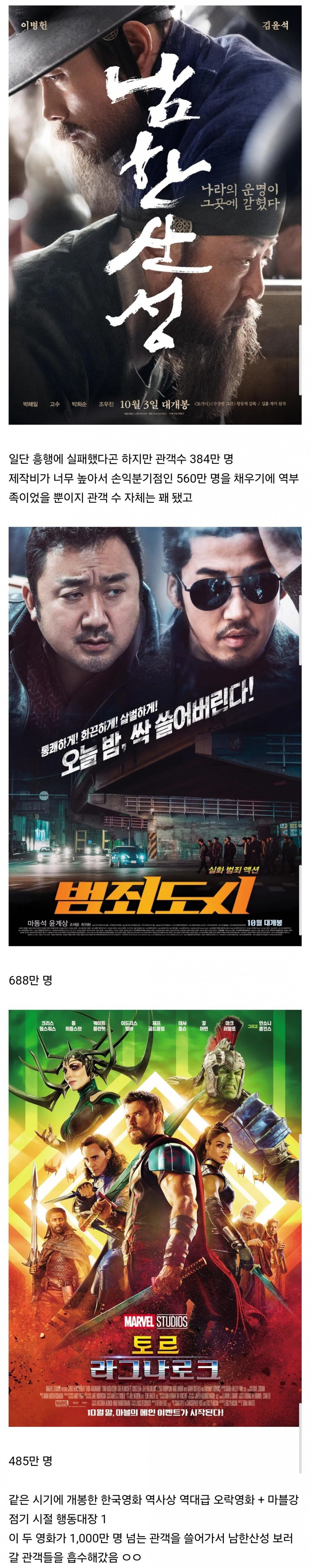 명작 한국영화 남한산성이 흥행에 실패한 이유