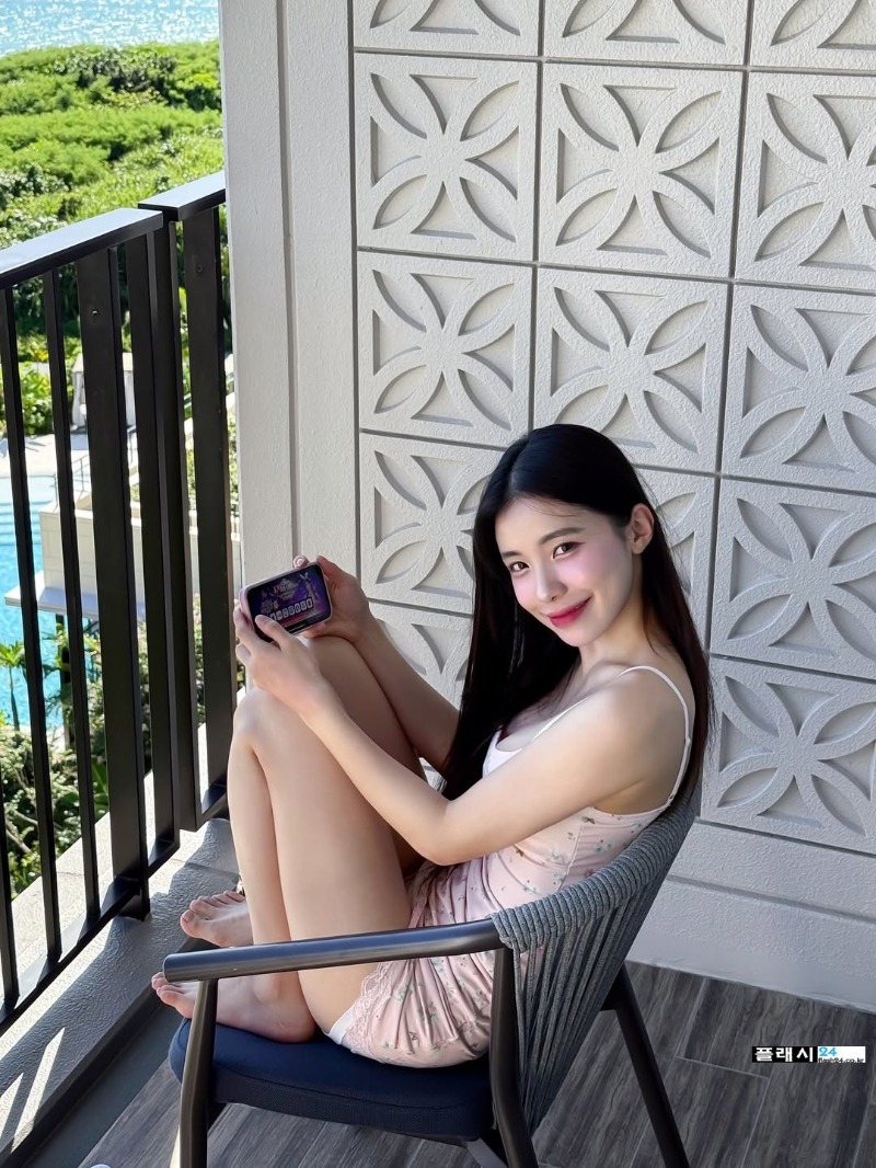잠옷만 입은 이다혜 치어리더